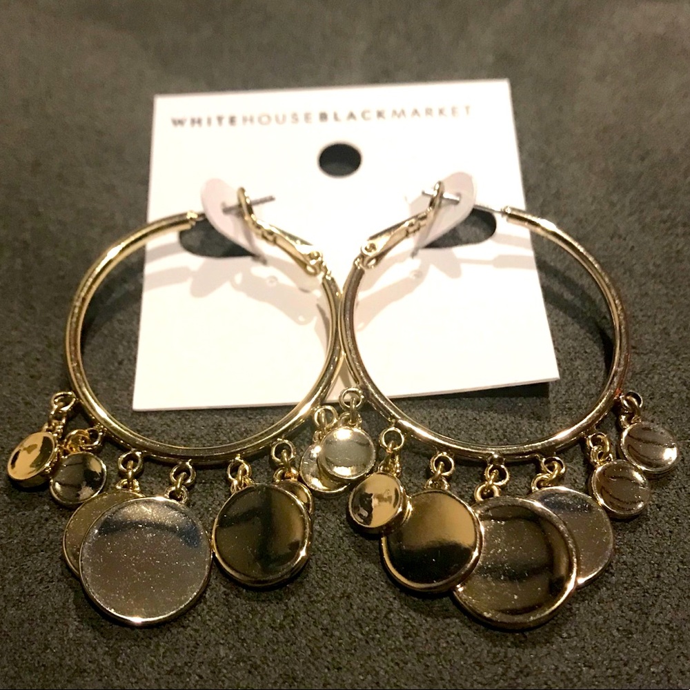 WHBM Hoop Earrings with Charms